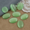 Kaboszon kocie oko owal miętowy 18x13mm
