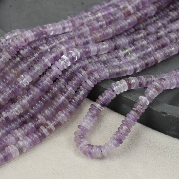 Ametyst oponka gładka 6x2mm [sznur 39cm]