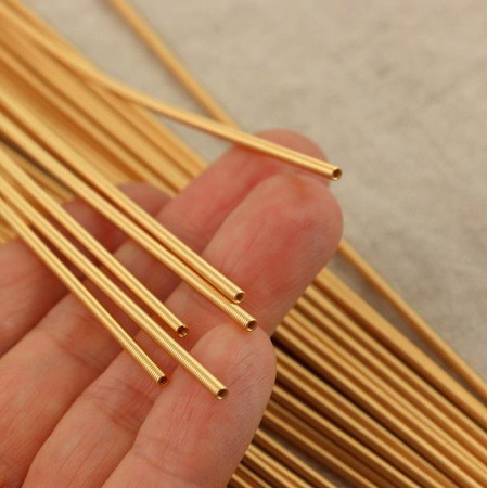 Sprężynka a la wire wrapping złota 1mm
