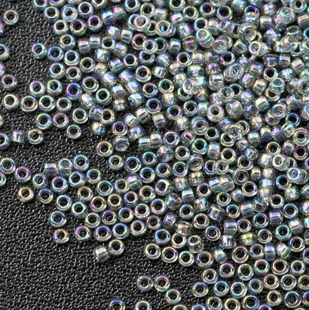 Toho Round 15/0 Transparent-Rainbow Black Diamond [5g]