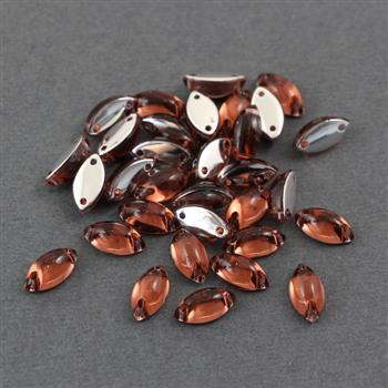 Kaboszon akrylowy jelly wrzeciono marsala 10x5mm [10szt]