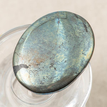 Kaboszon piryt 43x34x5mm