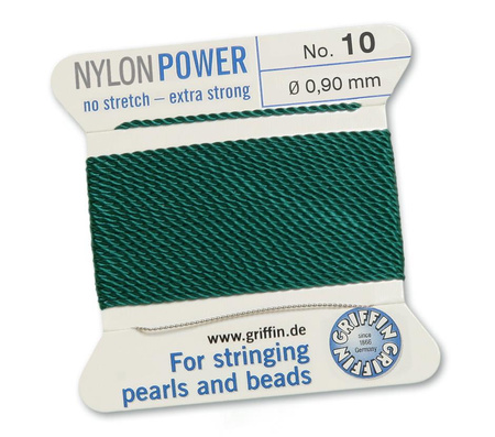 Griffin Nici nylonowe z igłą green 0,90mm [2m]