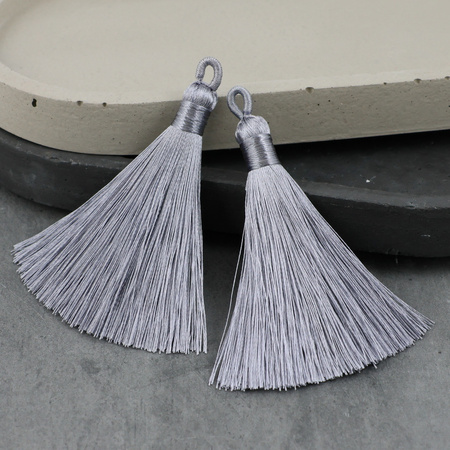 Chwost z pętelką szary 70 mm