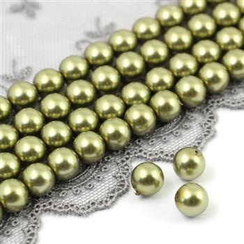 Preciosa Nacre Round Pearl Maxima Light Green 8mm [4szt]