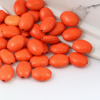 Howlit pomarańczowy owal 14x10mm