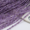 Ametyst kula fasetowana 3mm [sznur 39cm]