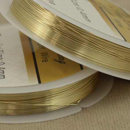 Drut miedziany LIGHT GOLD 0,40mm/9m
