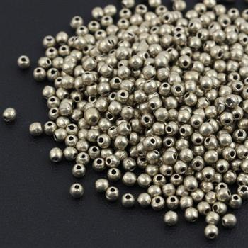 Round Beads Sueded Gold Cloud Dream 2mm [100szt]