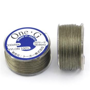One-G nici nylonowe light khaki 0,25mm [szpula 46m]