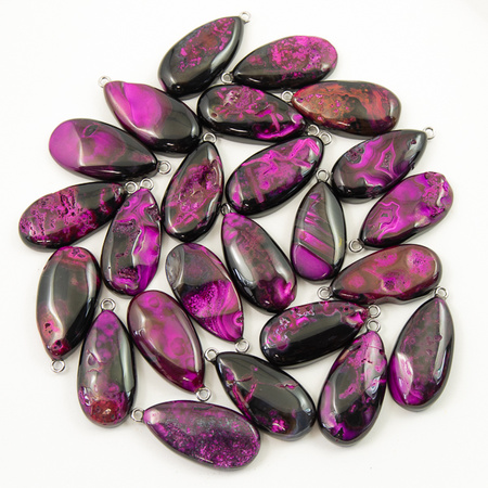 Zawieszka agat łezka 40x20mm