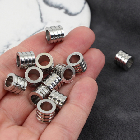 Przekładka walec rowkowany stal szlachetna 8,5x10mm