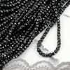 Spinel czarny kostka fasetowana 4mm [sznur 38cm]