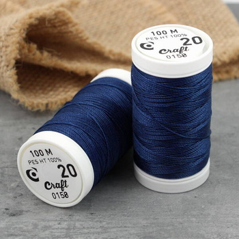 Supermocne nici Craft granatowe nr 20 [szpula 100m]