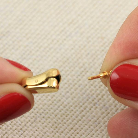 Zapięcie szufladkowe złote stal szlachetna 20x8mm