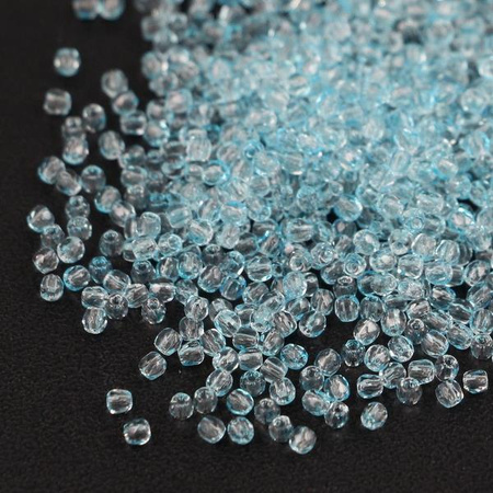 Fire Polish 2mm Crystal Light Aqua [80szt]