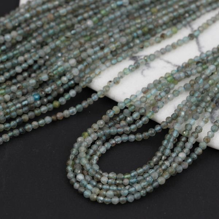 Apatyt kula fasetowana 2,5mm [sznur 39cm]