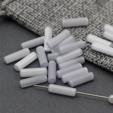 Kocie oko wałek srebrny 13x4mm