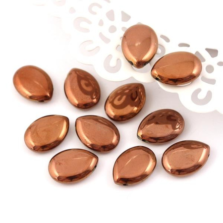 Hematyt łezka miedziana 18x13mm