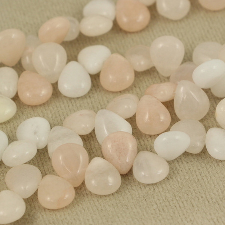 Awenruryn różowy łezka gładka 12x10mm