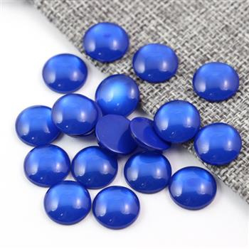 Kaboszon akrylowy moneta kobaltowa 12mm