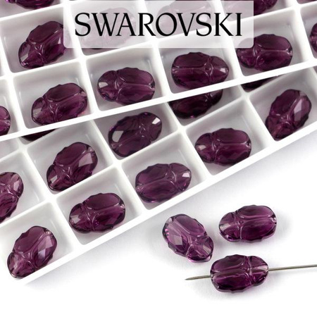 5728 Swarovski Scarab Bead 12mm Amethyst