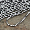 Hematyt kula gładka 4mm SILVER [sznur 40cm]