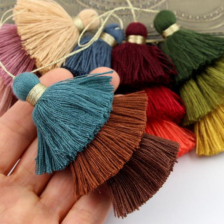 Chwost potrójny brązowy mix 75x40mm