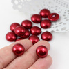 Glass Pearl Cabochon Brick 14mm