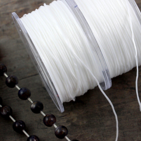 Gumka płaska nitkowa biała 1,0mm