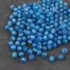 Agat brazylijski kula gładka niebieska 4mm [10szt]