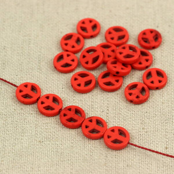 Howlit czerwony pacyfka 12mm