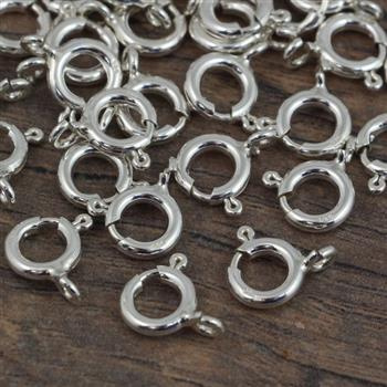 Zapięcie srebrne okrągłe federing 7mm Ag925