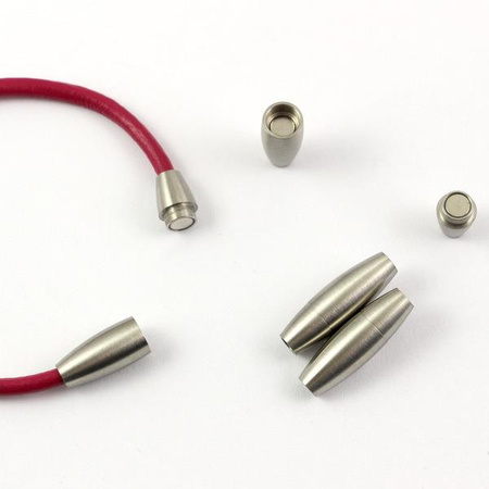Zapięcie magnetyczne oliwka stal szlachetna 3mm
