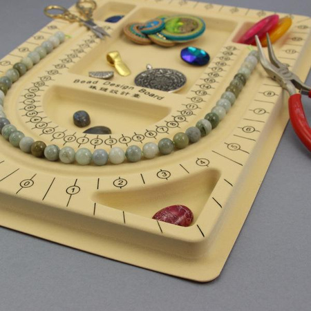 Taca / tablica do projektowania biżuterii żółta 33x24cm