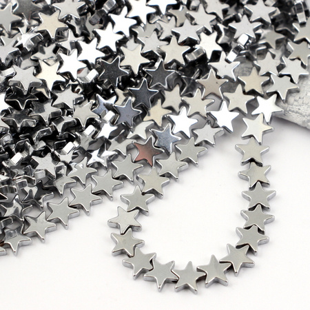 Hematyt srebrny gwiazdka 8mm