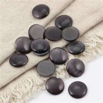 Kaboszon kocie oko okrągły czarny 14mm