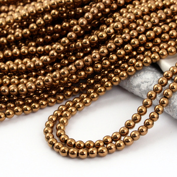 Hematyt brązowy kula gładka 4mm [sznur 39cm]