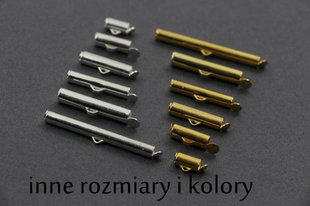 Końcówka do bransolet wsuwana złota 19mm