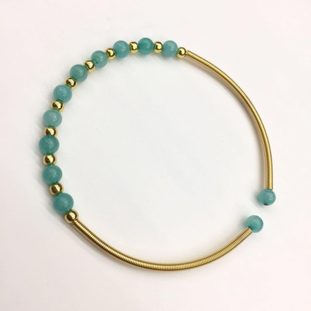 Sprężynka a la wire wrapping złota 1mm