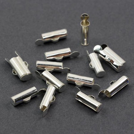 Końcówka do bransolet wsuwana srebrna 13mm