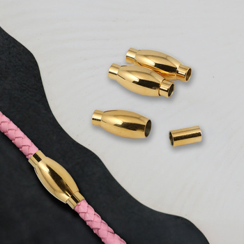 Zapięcie magnetyczne stal szlachetna pozłacana 3mm