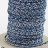 Sznurek sutasz POLSKI 3mm melanż biały + błękit pruski [1metr]