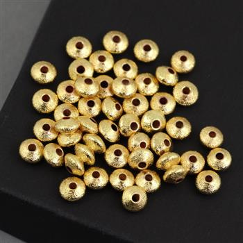 Dysk metalowy diamentowy złoty 4,5x3mm [10szt]