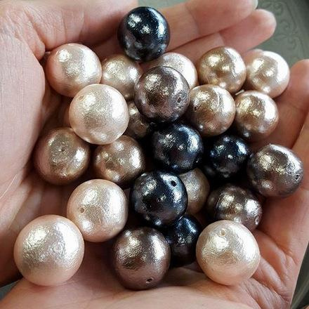 Miyuki Cotton Pearls Lavender kula 20mm