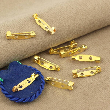 Baza broszki z haczykiem złota 20mm [4szt]