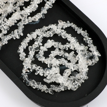 Kryształ górski sieczka 5-15mm [sznur 80cm]