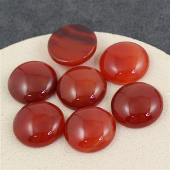 Kaboszon karneol moneta 20mm