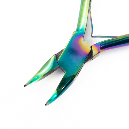 Szczypce CHROMA płaskie wygięte Beadsmith