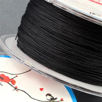 Sznurek nylonowy czarny 0,4mm [szpula 60m]